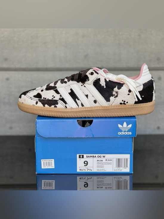 adidas Shoes - Adidas Originals Samba OG Cow Print JR1256 Sizes 7W-9W